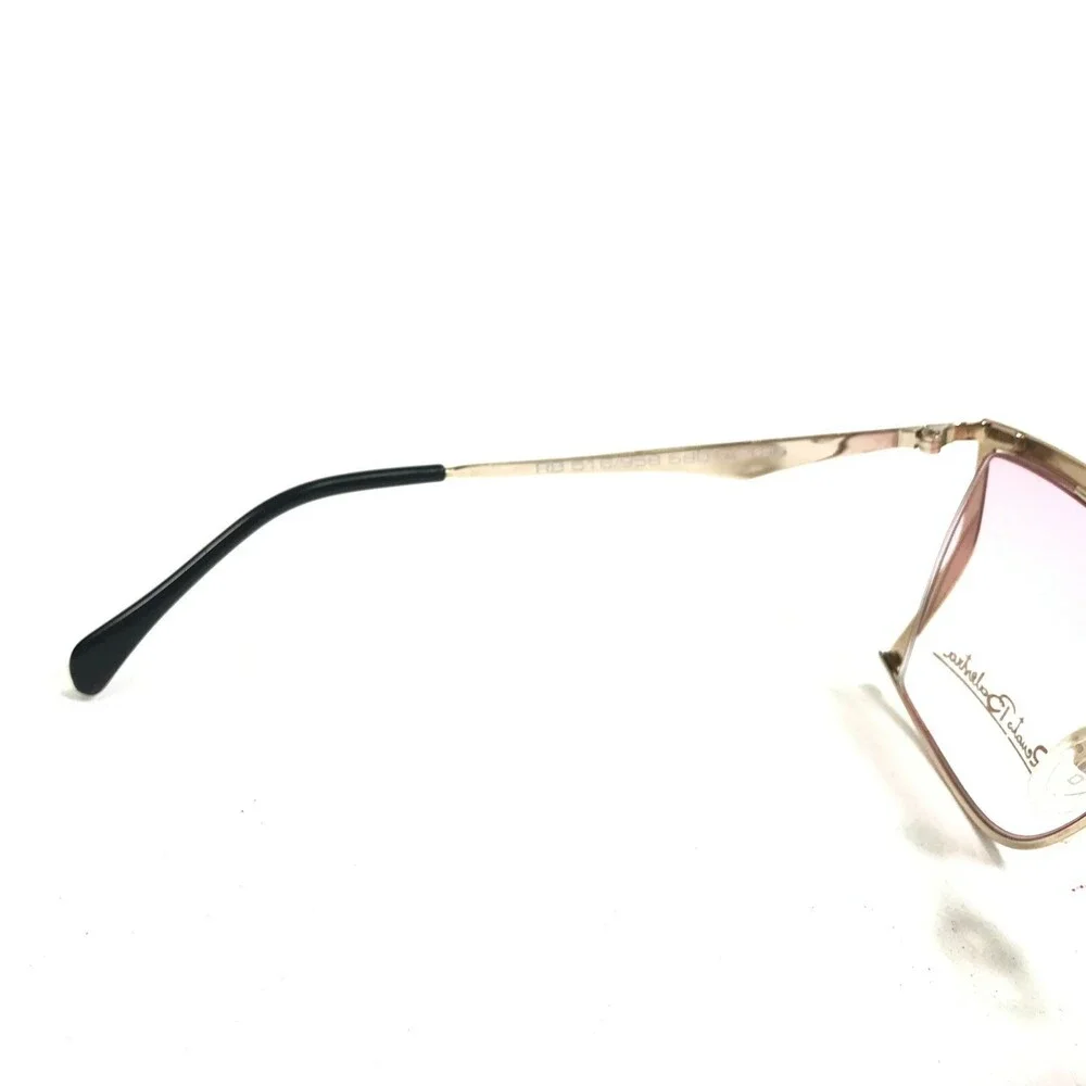 Vintage Renato Balestra Sunglasses RB516/958 Gold Red Frames with Pink Lenses